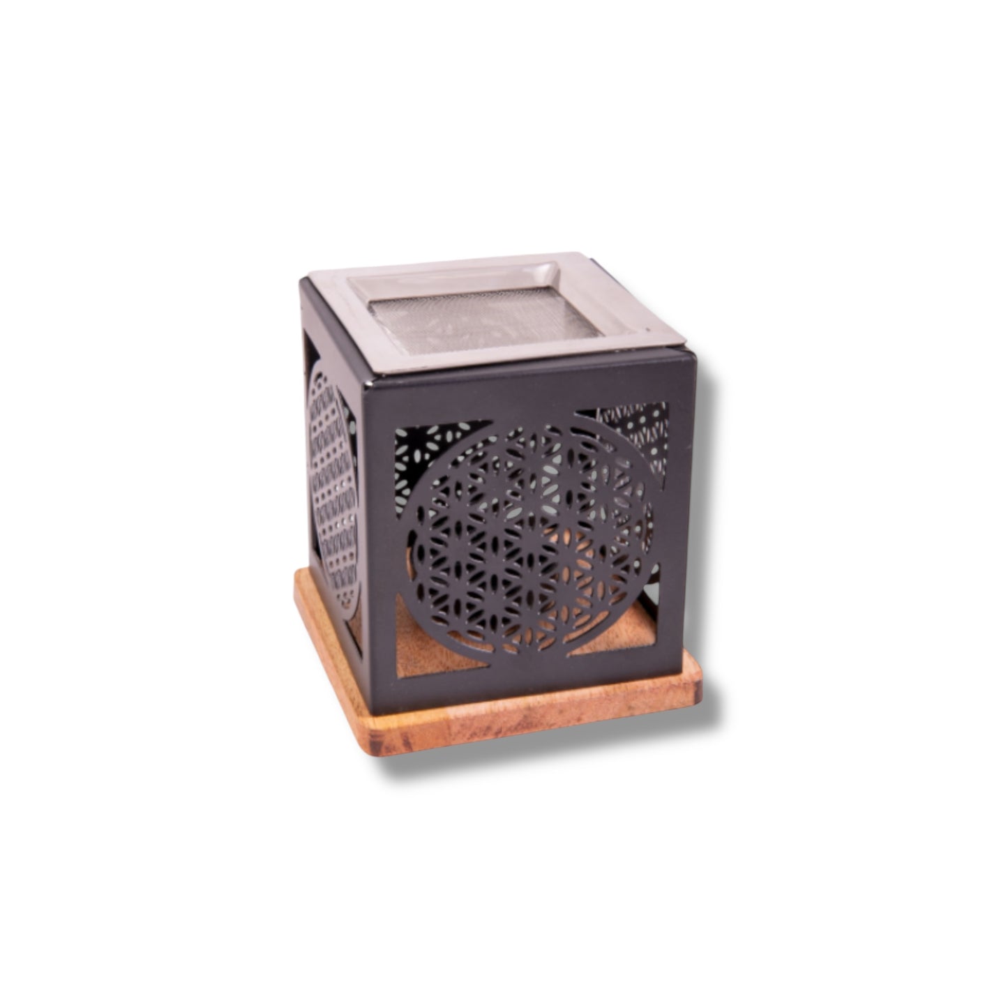 Siebgefäß "Blume des Lebens" zum Räuchern mit Kohle oder Teelicht