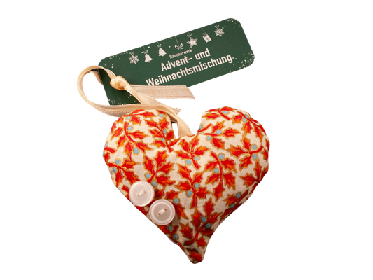 Achanta Weihnachtsherz aus Stoff