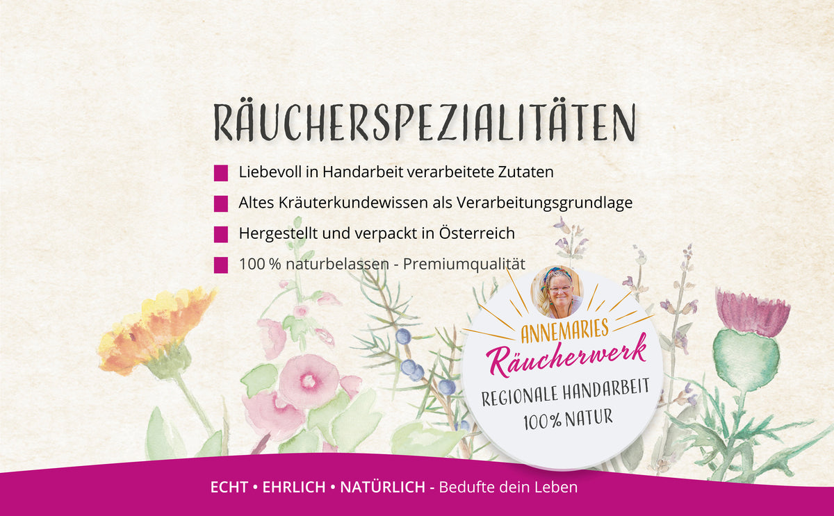 Annemaries Räucherwerk: handgefertigte Räucherspezialitäten aus Österreich